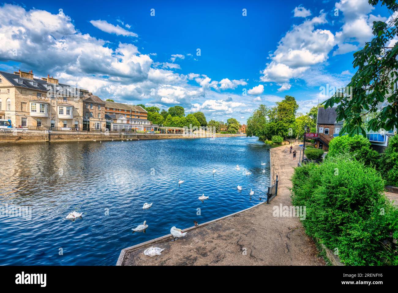 UK, Bedford, 26. Juni 2023, Editorial das Swan Hotel wurde vom Herzog von Bedford in den Jahren 1794-1796 erbaut, der Architekt war Henry Holland Stockfoto