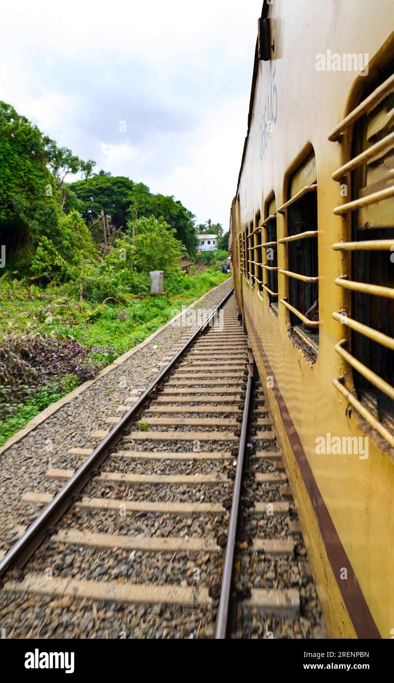 Der Bahnhof Nilambur Road ist ein Bahnhof, der die Stadt Nilambur im Malappuram-Bezirk Kerala, Indien, bedient. 10. Juli 2023 Stockfoto