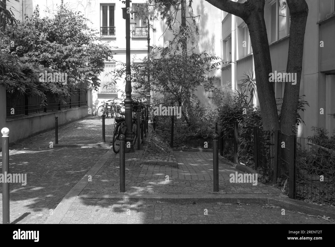 Paris, Rue Erard, Sackgasse // Paris, Rue Erard, cUL-de-Sac Stockfoto