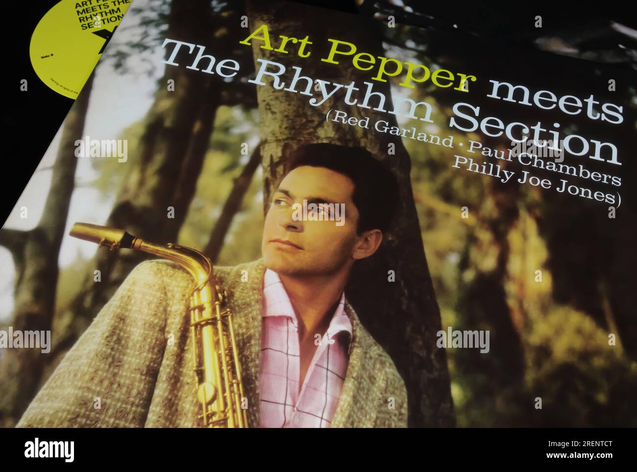 Viersen, Deutschland - Juni 9. 2023: Auftakt des Saxophonisten Art Pepper trifft auf den Rhythmusbereich Jazz Album Cover von 1957 Stockfoto