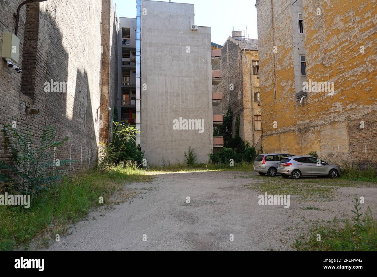 Budapest, leeres Grundstück // Budapest, leeres Grundstück Stockfoto