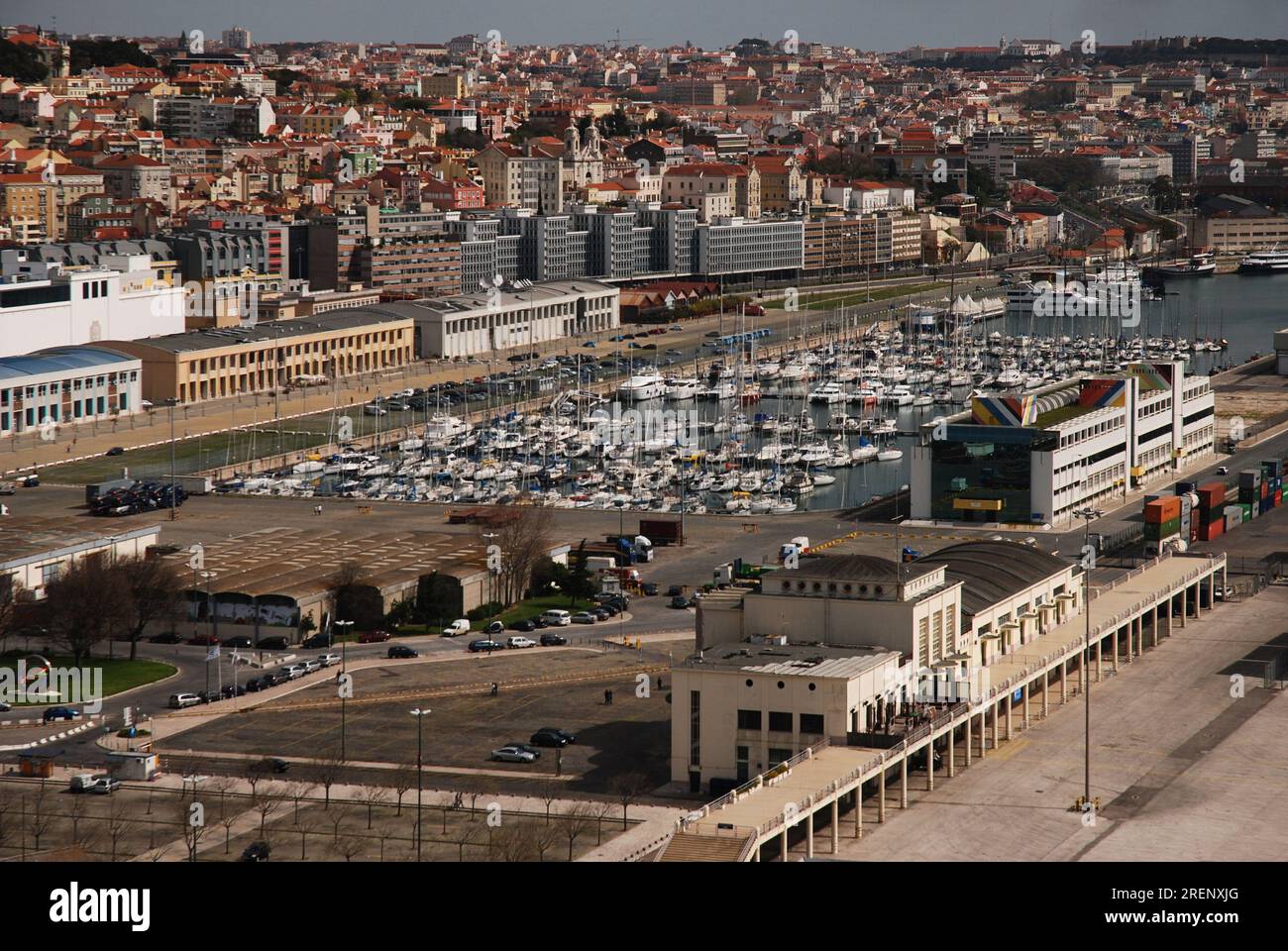 Docas de Alcântara - Lisboa Stockfoto