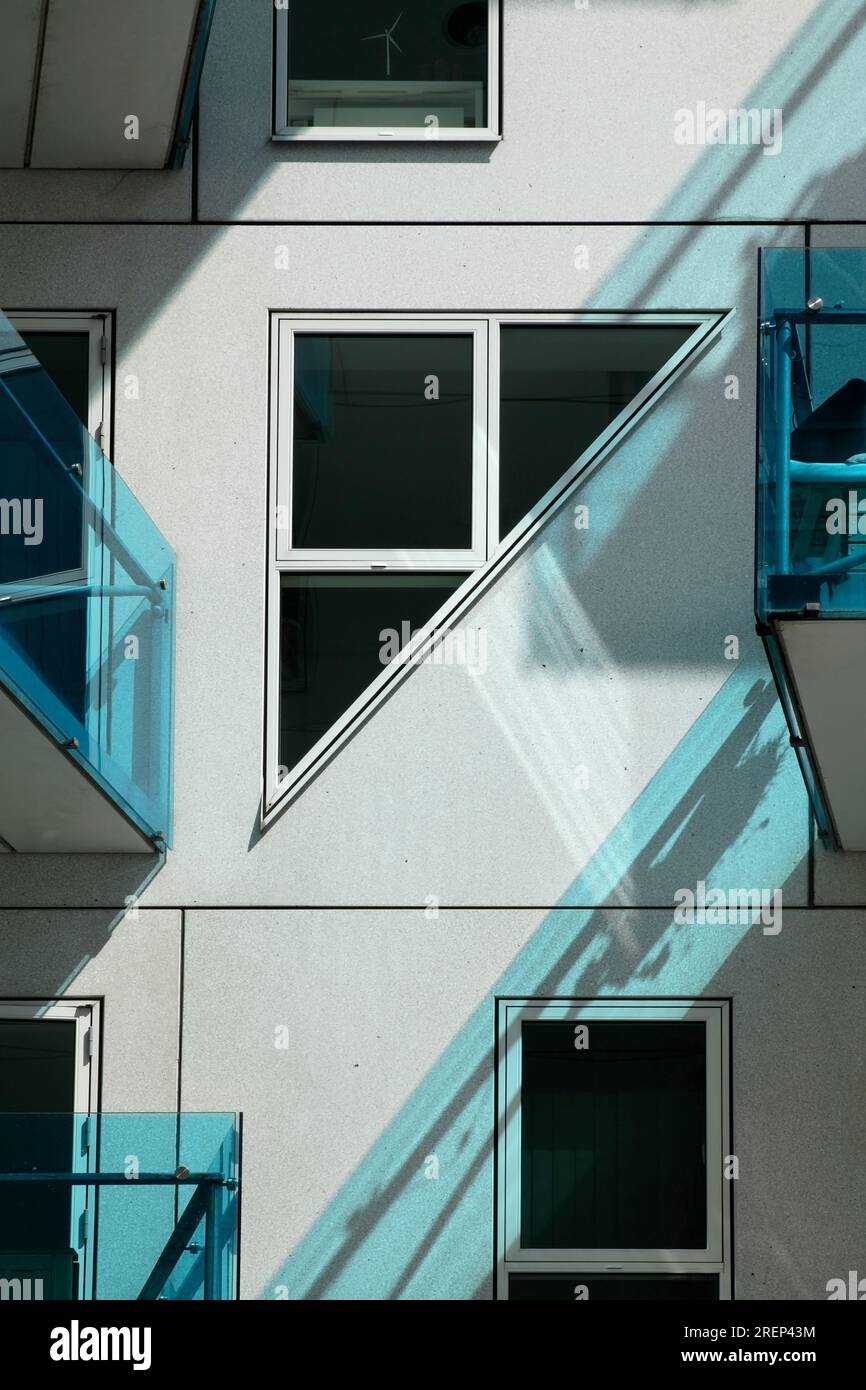 Die Eisberghäuser, Aarhus docklands, Dänemark. Stockfoto