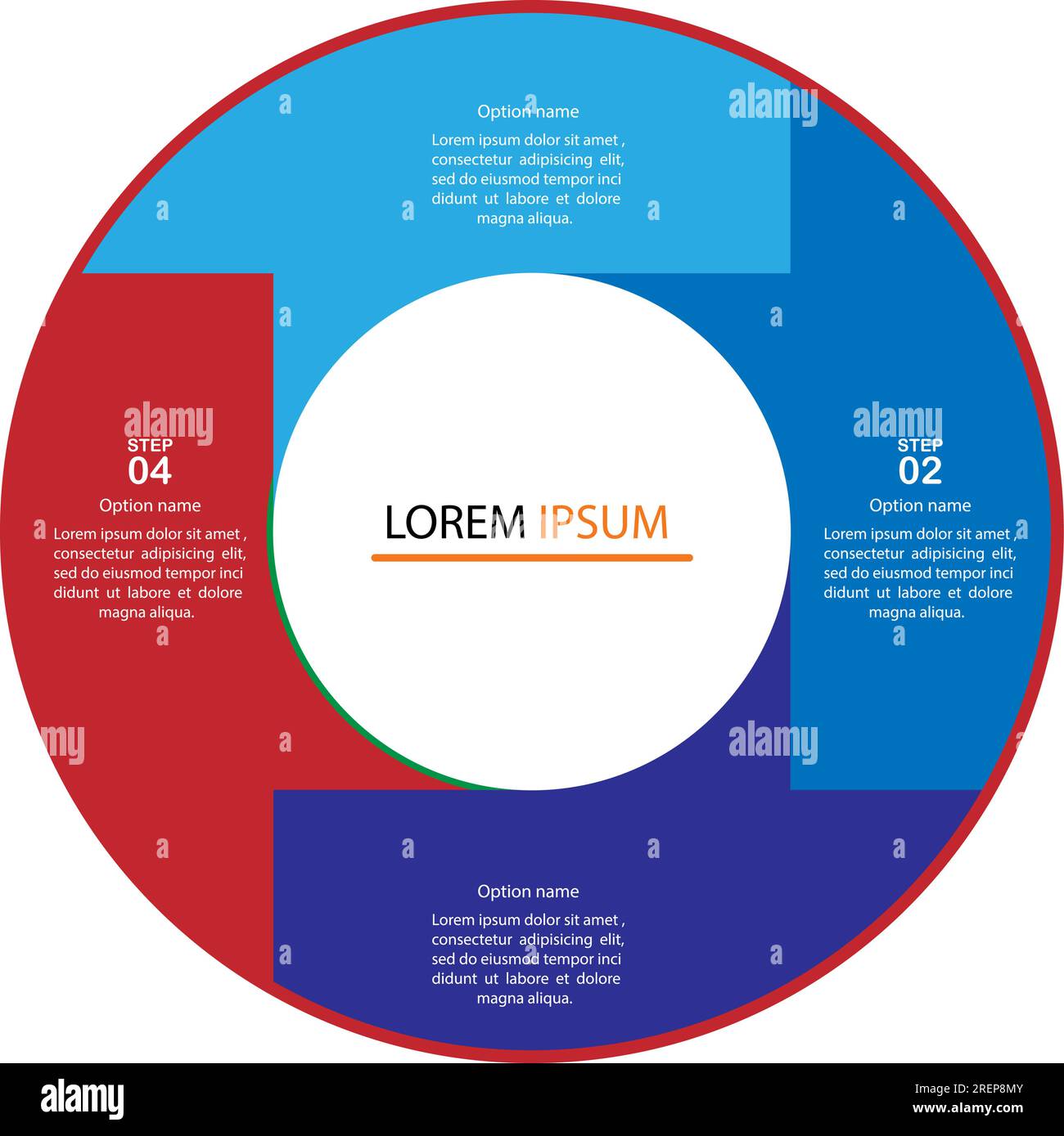 Vektoren und Marketingsymbole für Infografiken können für Workflow-Layouts, Diagramme, Jahresberichte und Webdesign verwendet werden. Geschäftskonzept Stock Vektor