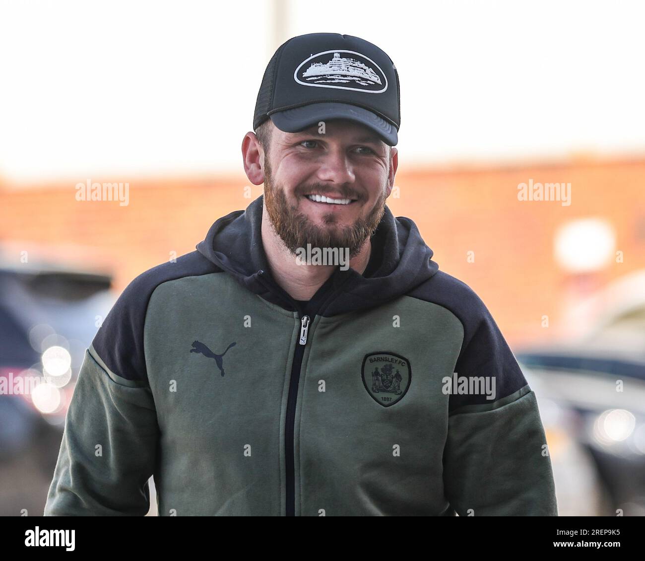James Norwood #9 von Barnsley erscheint während des Vorsaison-Freundschaftsspiels Barnsley gegen Crewe Alexandra in Oakwell, Barnsley, Großbritannien, 29. Juli 2023 (Foto von Mark Cosgrove/News Images) Stockfoto