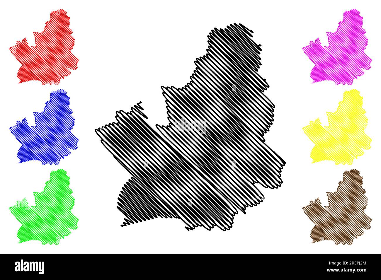 Preston nicht-Metropolregion, Borough, Stadt (Vereinigtes Königreich Großbritannien und Nordirland, zeremonielle Grafschaft Lancashire oder Lancs, England Stock Vektor