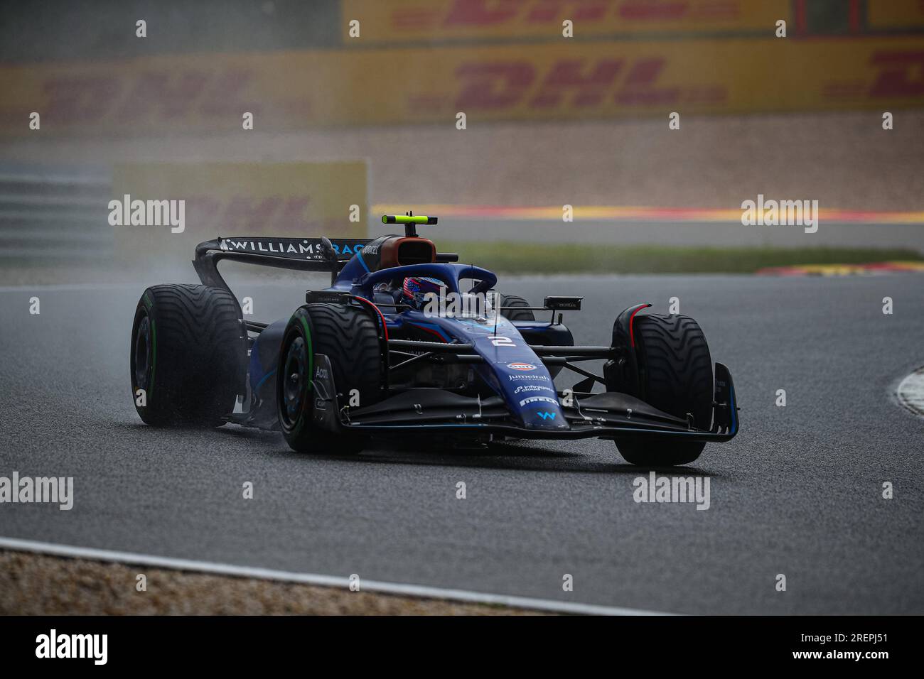 #02 Logan SarSergeant, (USA) Williams Mercedes während der belgischen GP, Spa-Francorchamps 27-30. Juli 2023 Formel 1 Weltmeisterschaft 2023. Stockfoto