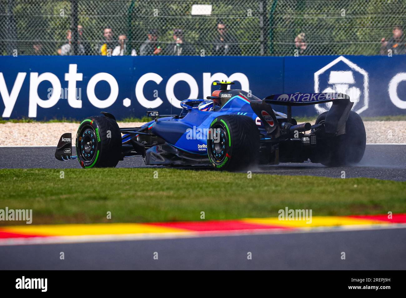 #02 Logan SarSergeant, (USA) Williams Mercedes während der belgischen GP, Spa-Francorchamps 27-30. Juli 2023 Formel 1 Weltmeisterschaft 2023. Stockfoto
