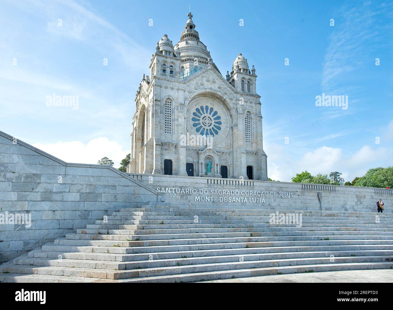 Kirche Santuário de Santa Luzia, Viana do Castelo, Portugal Stockfoto