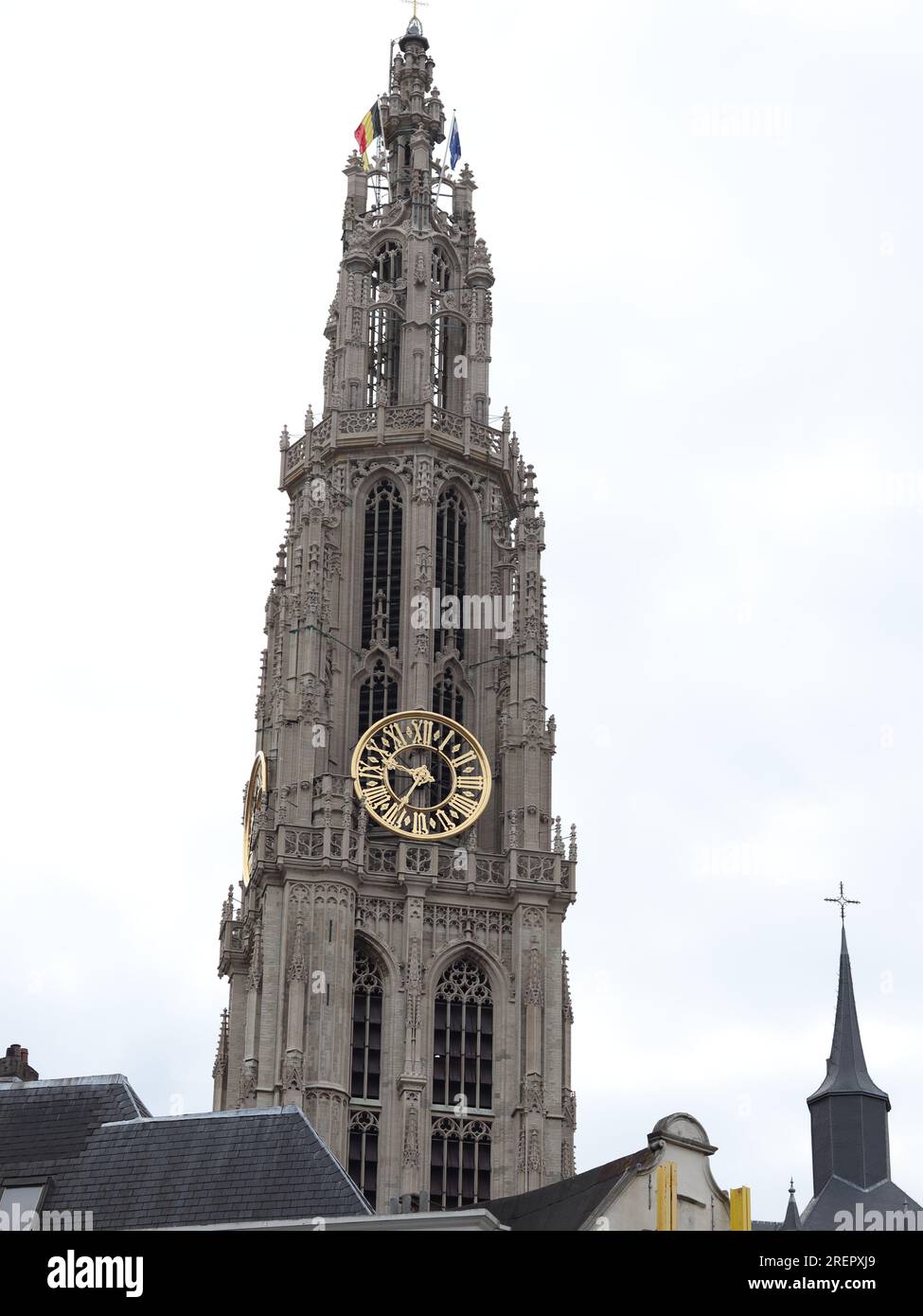 Onze-Lieve-Vrouwekathedraal in Antwerpen, Belgien Stockfoto