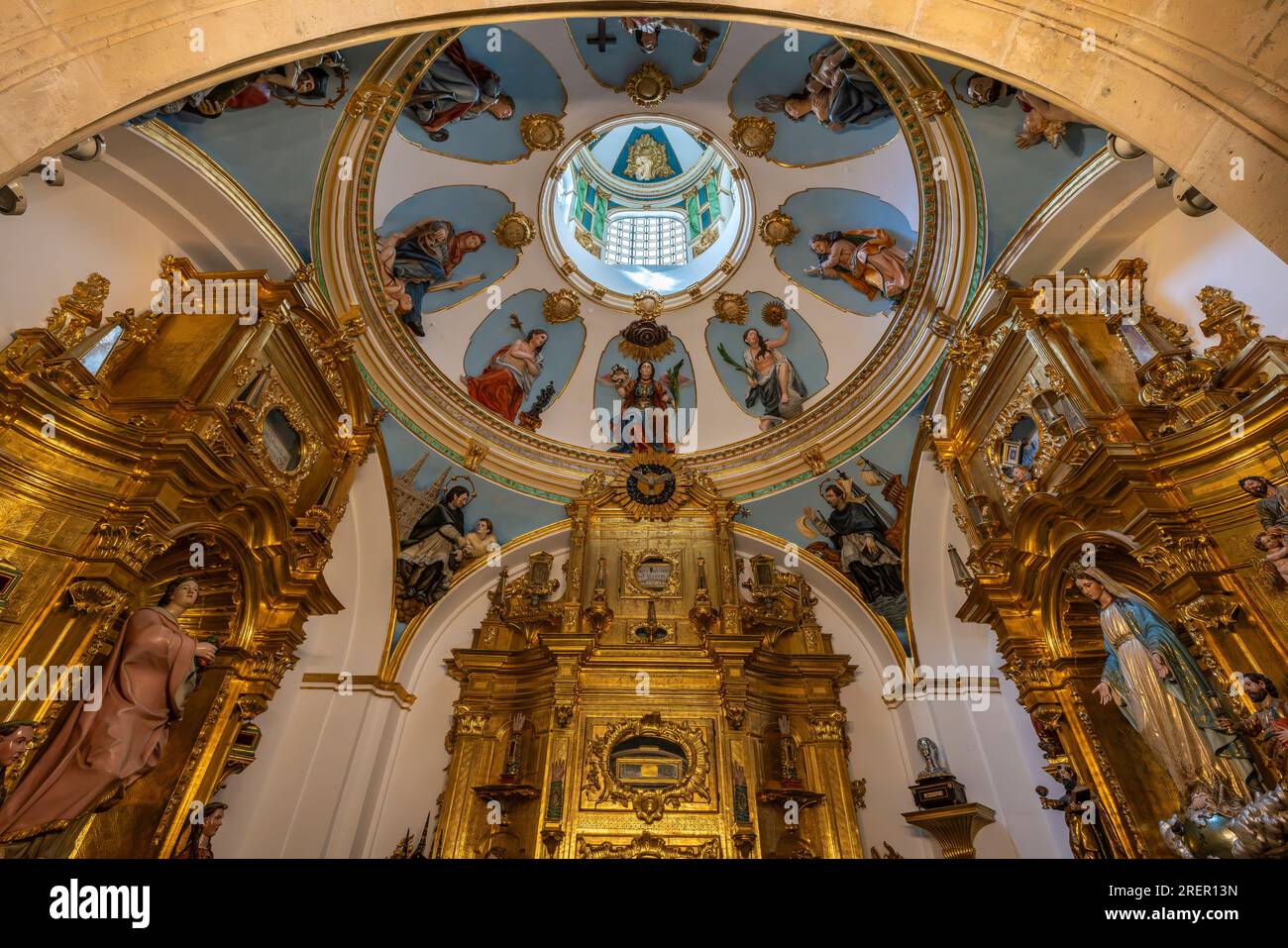 Die Reliktkapelle der Kathedrale der Heiligen Maria von Burgos. Es ist der Jungfrau Maria gewidmet. Provinz Burgos, Autonome Gemeinschaft Ca Stockfoto