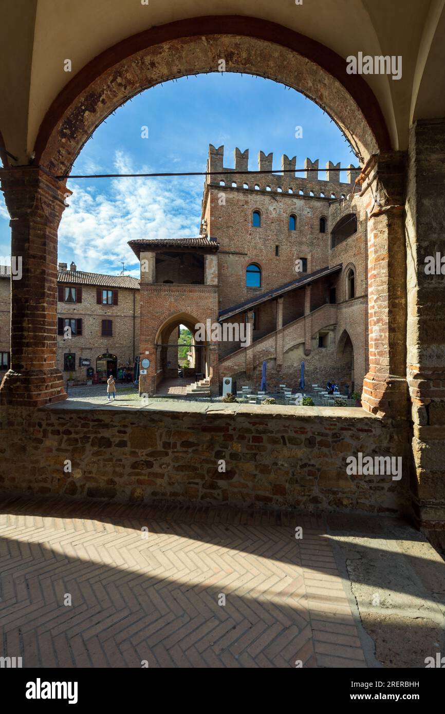 Rocca Viscontea Castell'Arquato Emilia Romagna Stockfoto