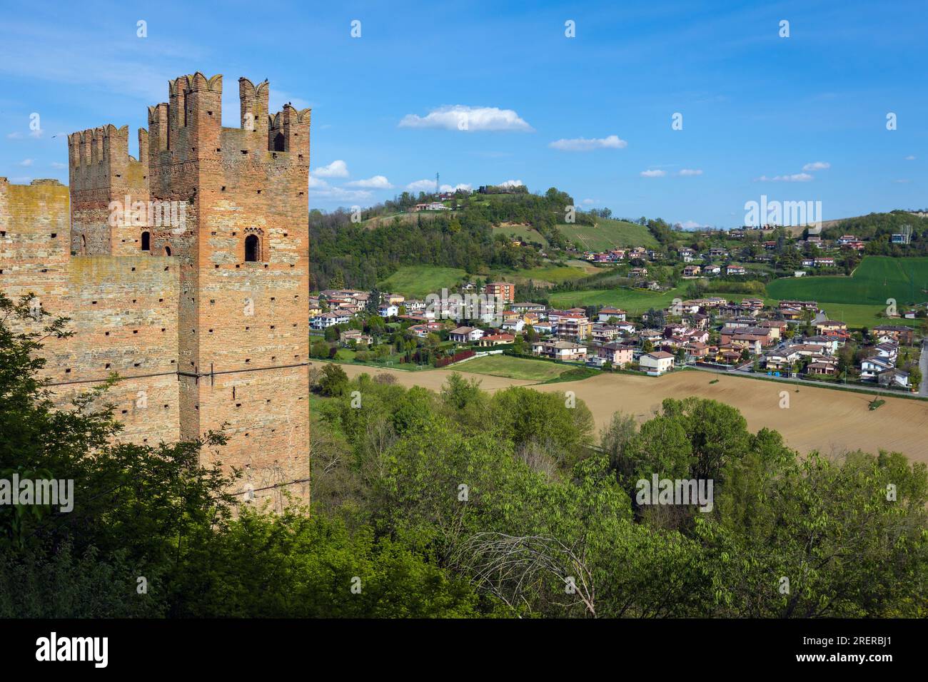 Rocca Viscontea Castell'Arquato Emilia Romagna Stockfoto