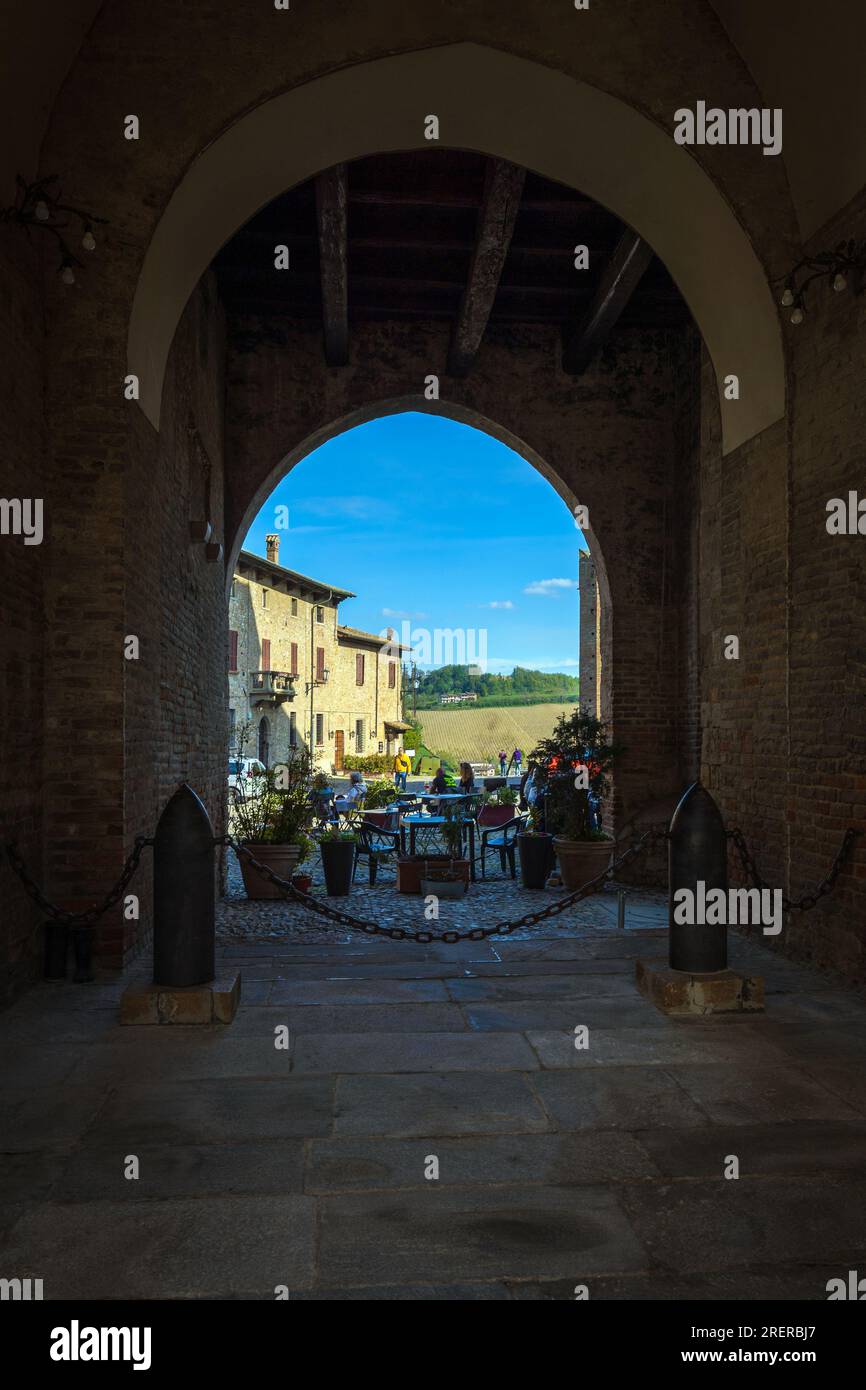 Rocca Viscontea, Castell'Arquato Emilia Romagna Stockfoto