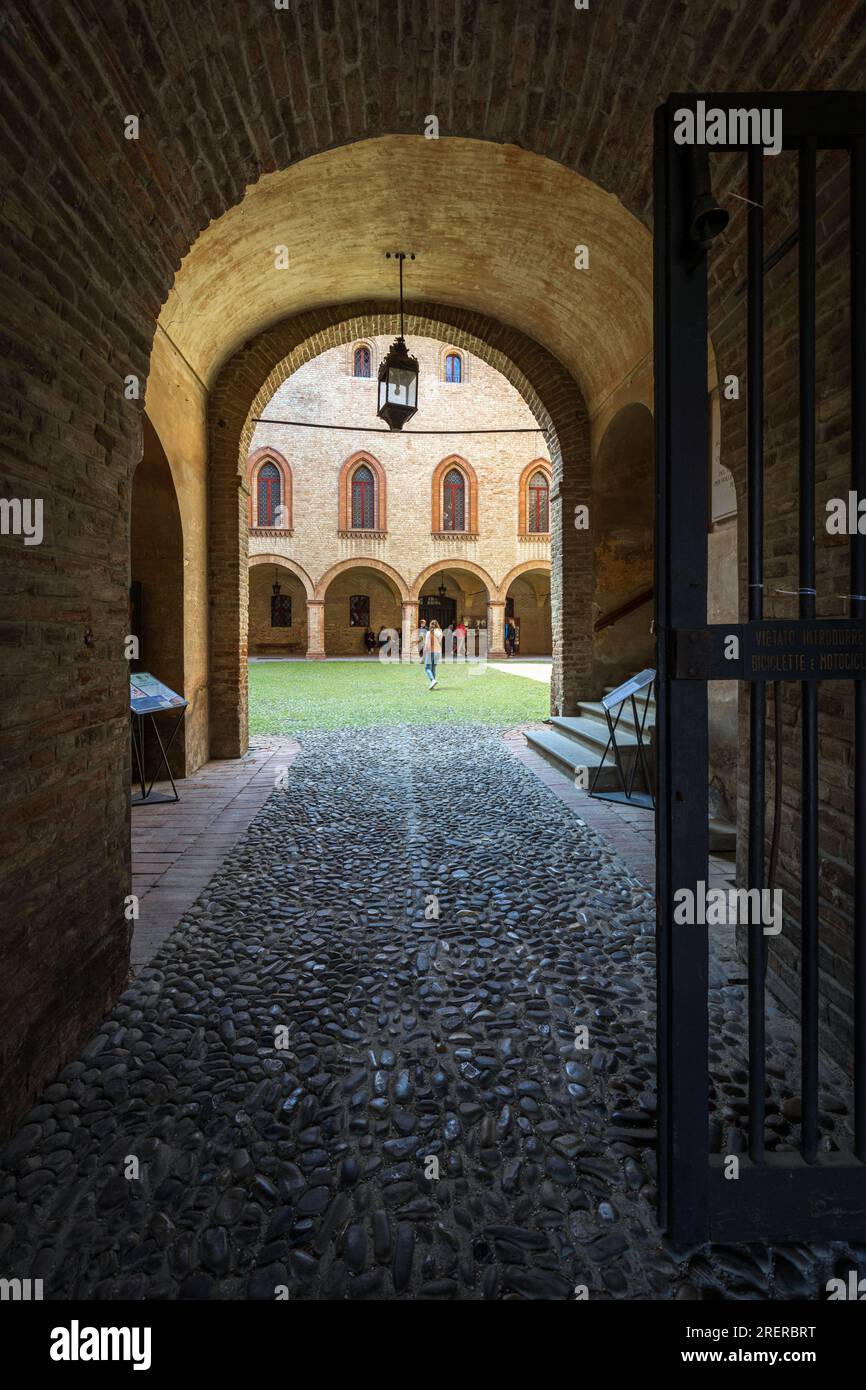 Iningresso della Rocca San Vitale Fontanellato, Parma Stockfoto