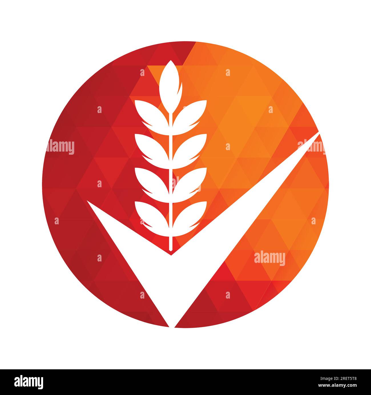 Logo Für Weizenkorn-Prüfung. Grain Wheat Logo Konzeptzeichen Symbol Design. Stock Vektor