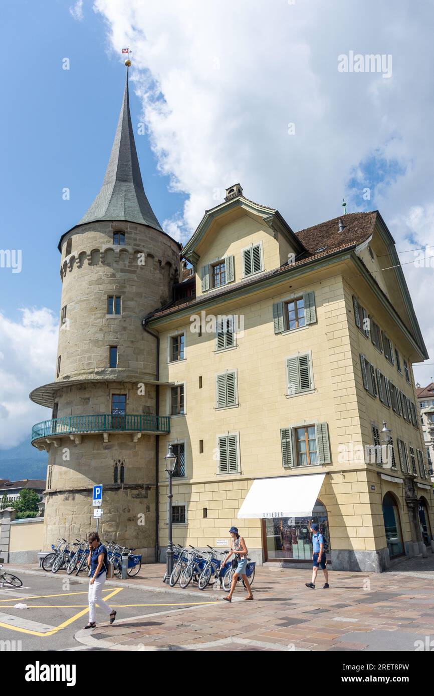 Kaufhaus Grieder, Kapellplatz, Luzern, Luzern, Schweiz Stockfoto