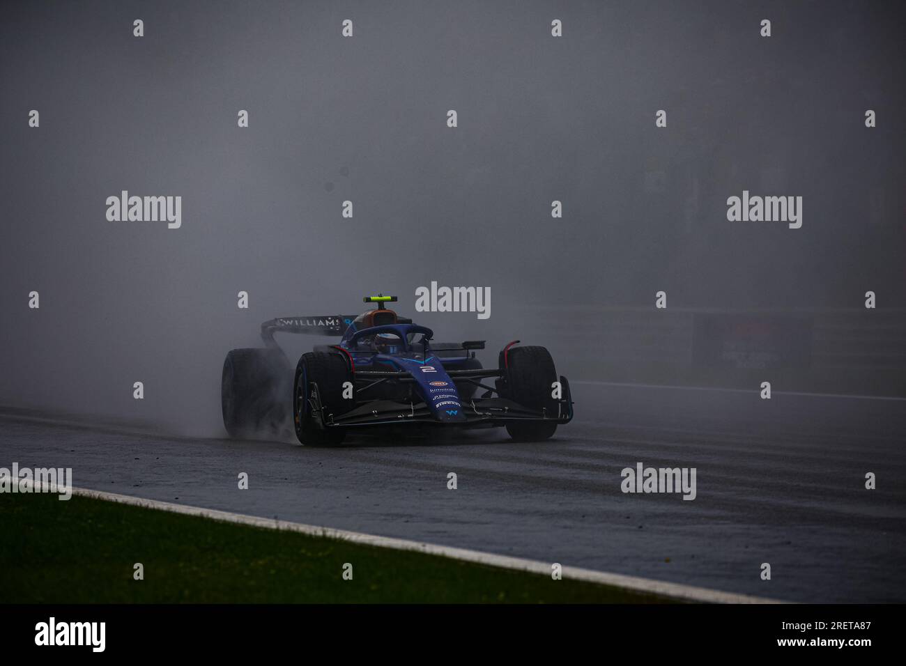 #02 Logan SarSergeant, (USA) Williams Mercedes während der belgischen GP, Spa-Francorchamps 27-30. Juli 2023 Formel 1 Weltmeisterschaft 2023. Stockfoto