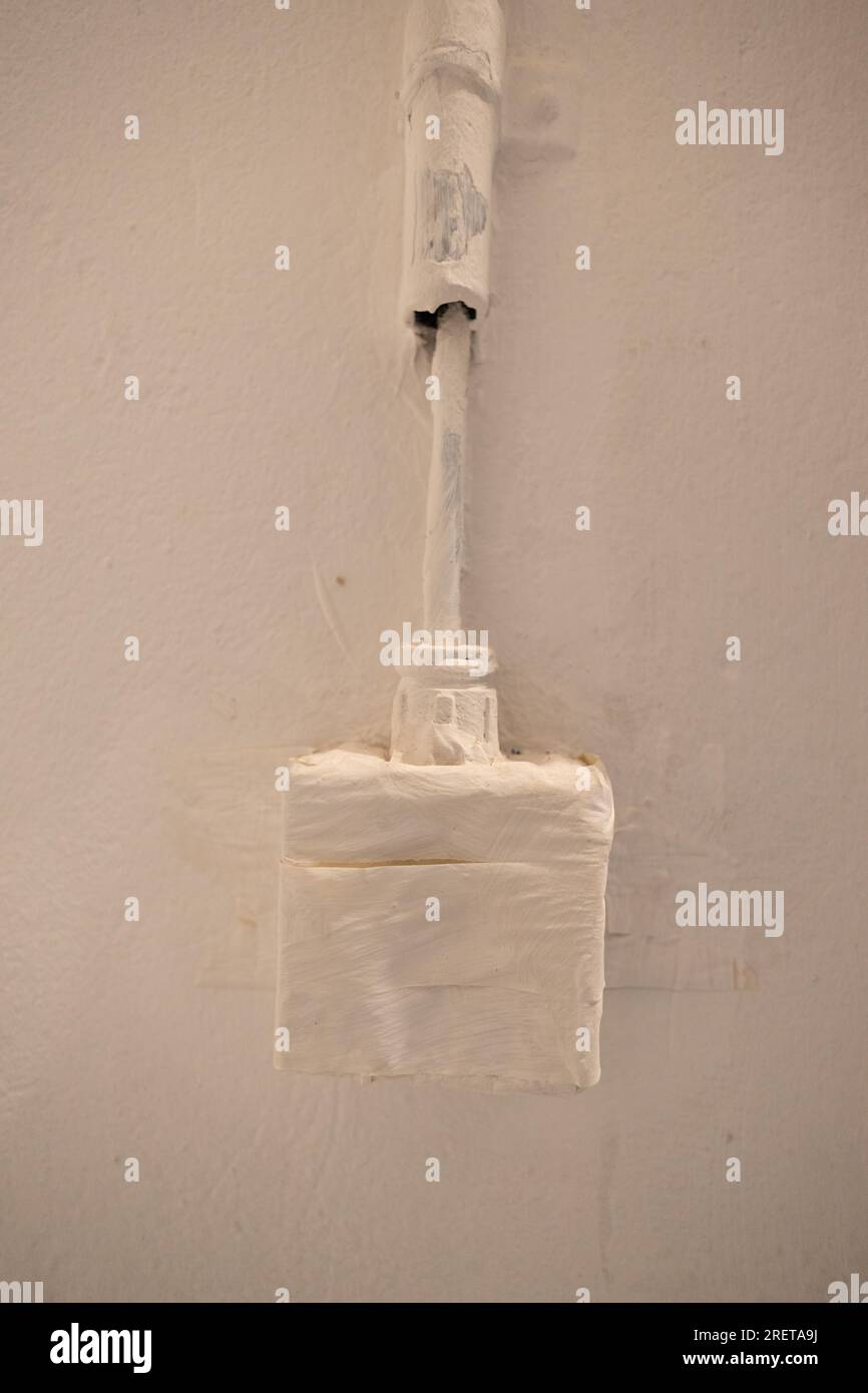 Defekte elektrische Ausrüstung Unfallgefahr: Stromschlag Stockfoto Defekte elektrische Ausrüstung Unfallgefahr: Stromschlag Stockfoto