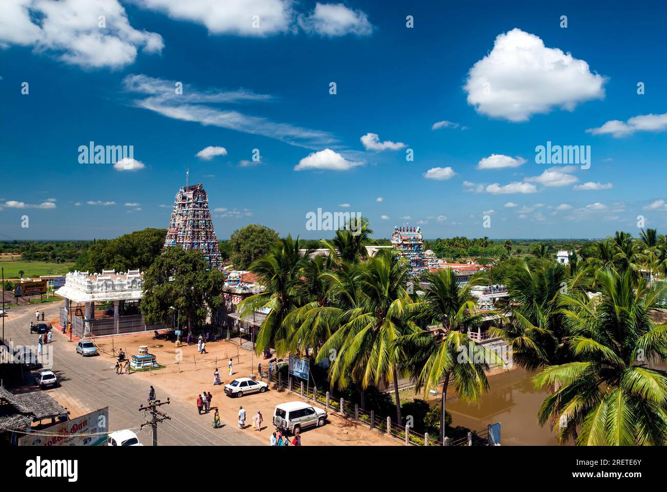 Sri Karpaga Vinayakar Tempel bei Pillaiyarpatti in der Nähe von Karaikudi, Tamil Nadu, Südindien, Indien, Asien Stockfoto