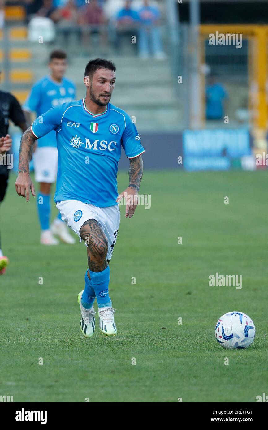 21 während eines Fußballspiels Neapel gegen Hatayspor, Stadio Patini Castel di Sangro Italien Stockfoto