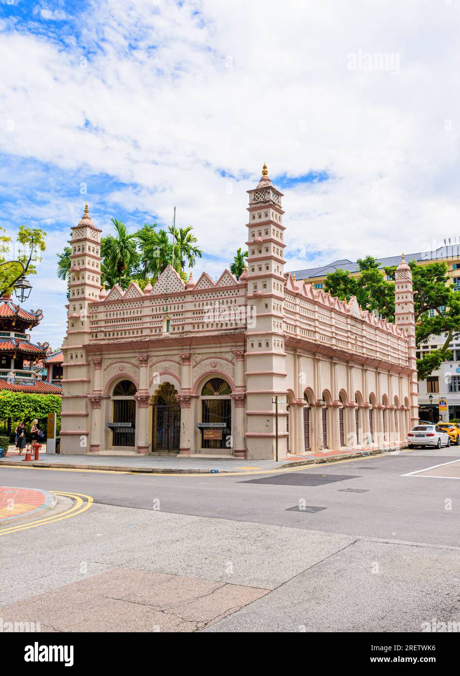 Nagore Dargah Indian Muslim Heritage Centre, Telok Ayer St, Singapur Stockfoto