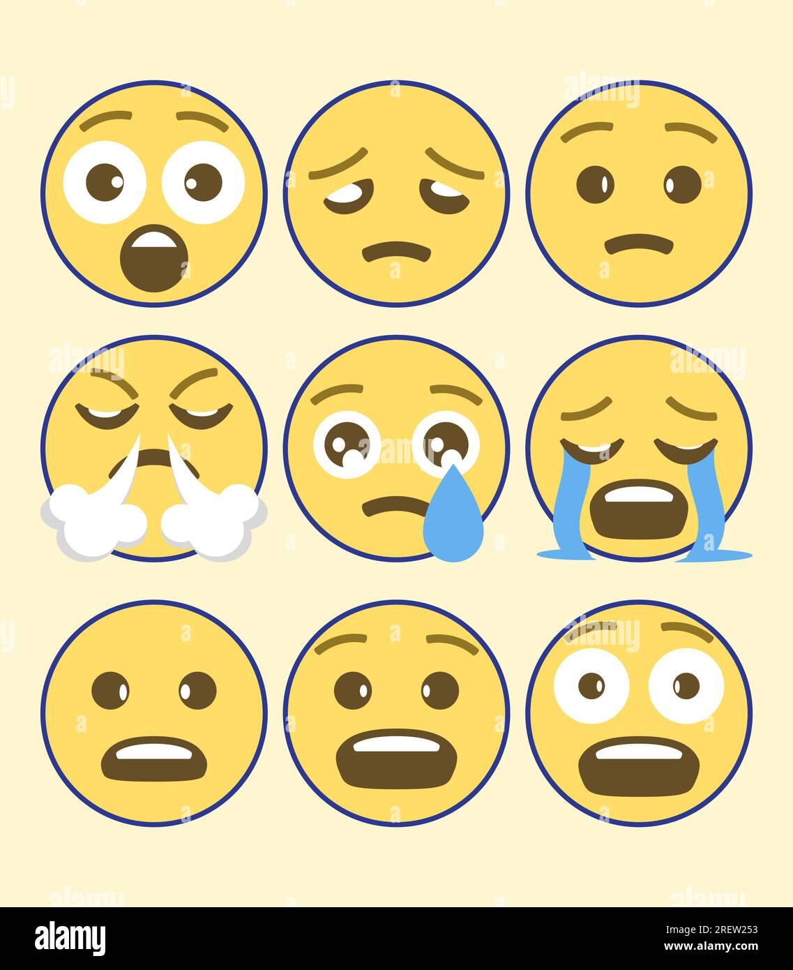 IPhoneWhatsappEmojis. Hochwertige Emoticons, isoliert auf weißem