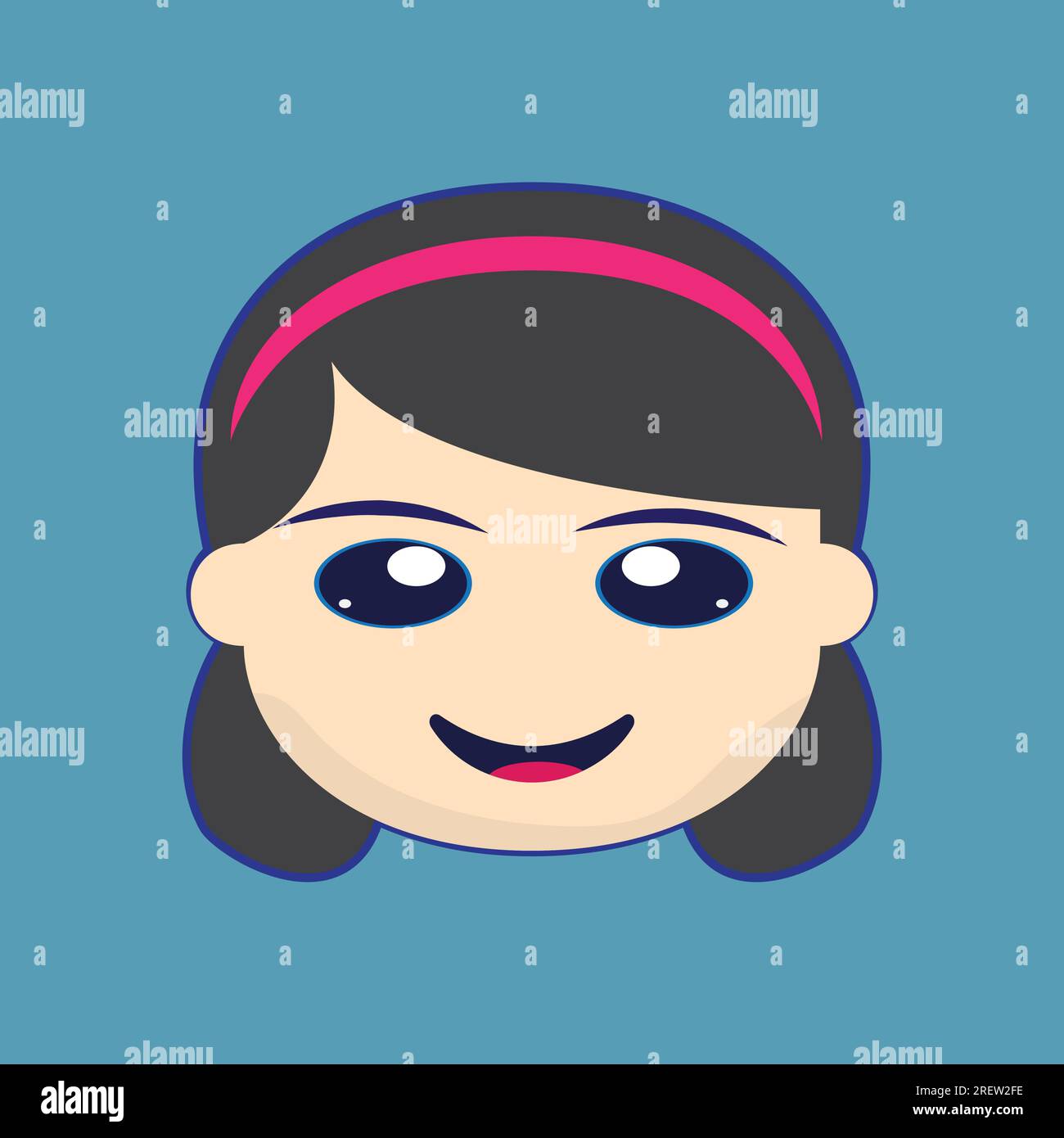 Niedliche Cartoon-Mädchen Stock Vektor