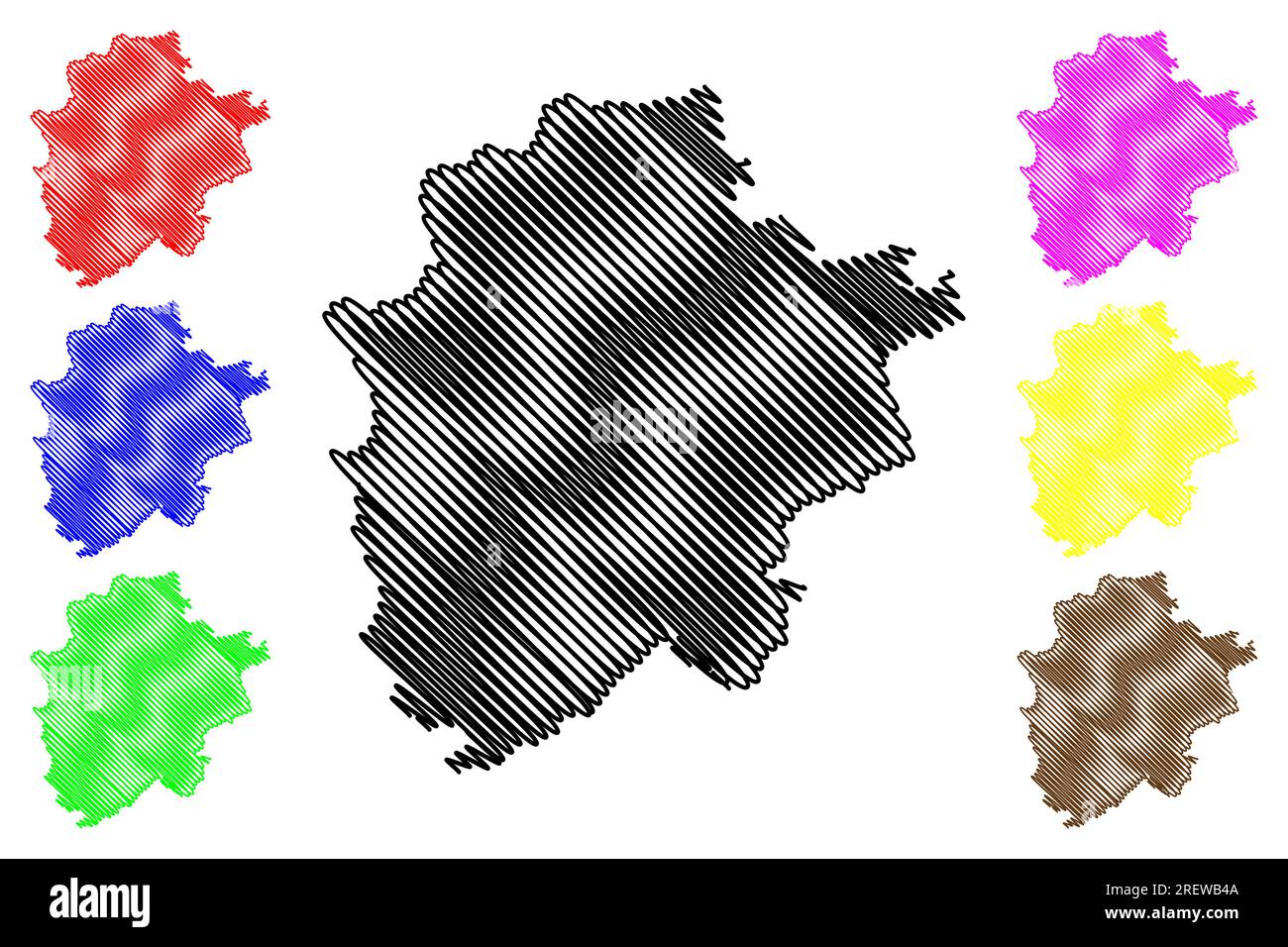 Ribble Valley nicht-Metropolregion, Borough (Vereinigtes Königreich von Großbritannien und Nordirland, zeremonielle Grafschaft Lancashire oder Lancs, England Stock Vektor