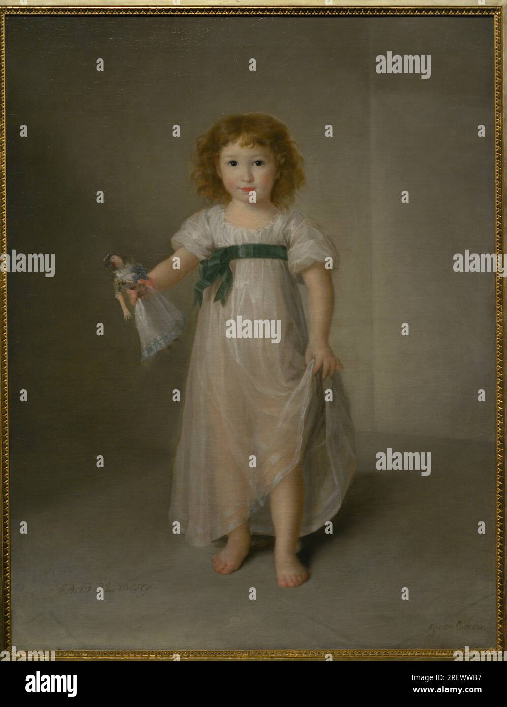 Agustín Esteve Marqués (1753-1820). Spanischer Maler. Manuela Isidra Téllez-Girón, zukünftige Herzogin von Abrantes, 1797. Öl auf Leinwand, 110,5 x 86 cm. Prado-Museum. Madrid. Spanien. Stockfoto