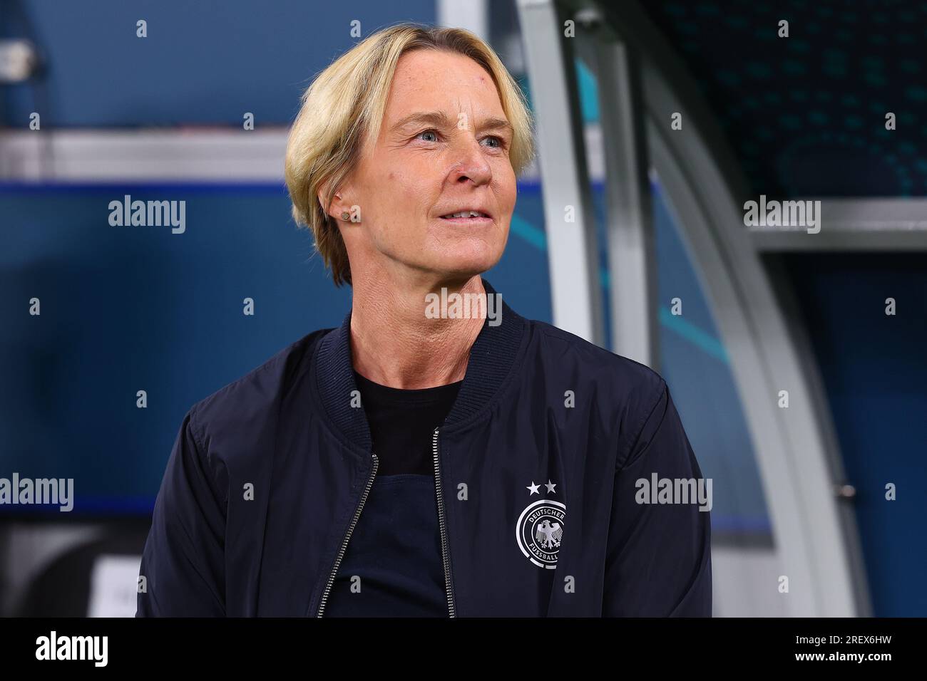 Sydney, Australien. 30. Juli 2023 30. Juli 2023; Sydney Football Stadium, Sydney, NSW, Australien: FIFA Womens World Cup Gruppe H Fußball, Deutschland gegen Kolumbien; Martina Voss-Tecklenburg Cheftrainer der deutschen Frauennationalfußballmannschaft Credit: Action Plus Sports Images/Alamy Live News Stockfoto