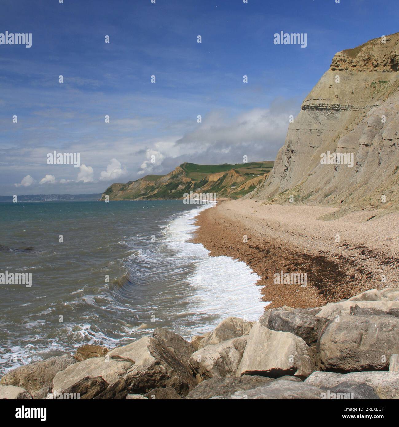 Dorset Jurassic Küste nahe Eype Stockfoto