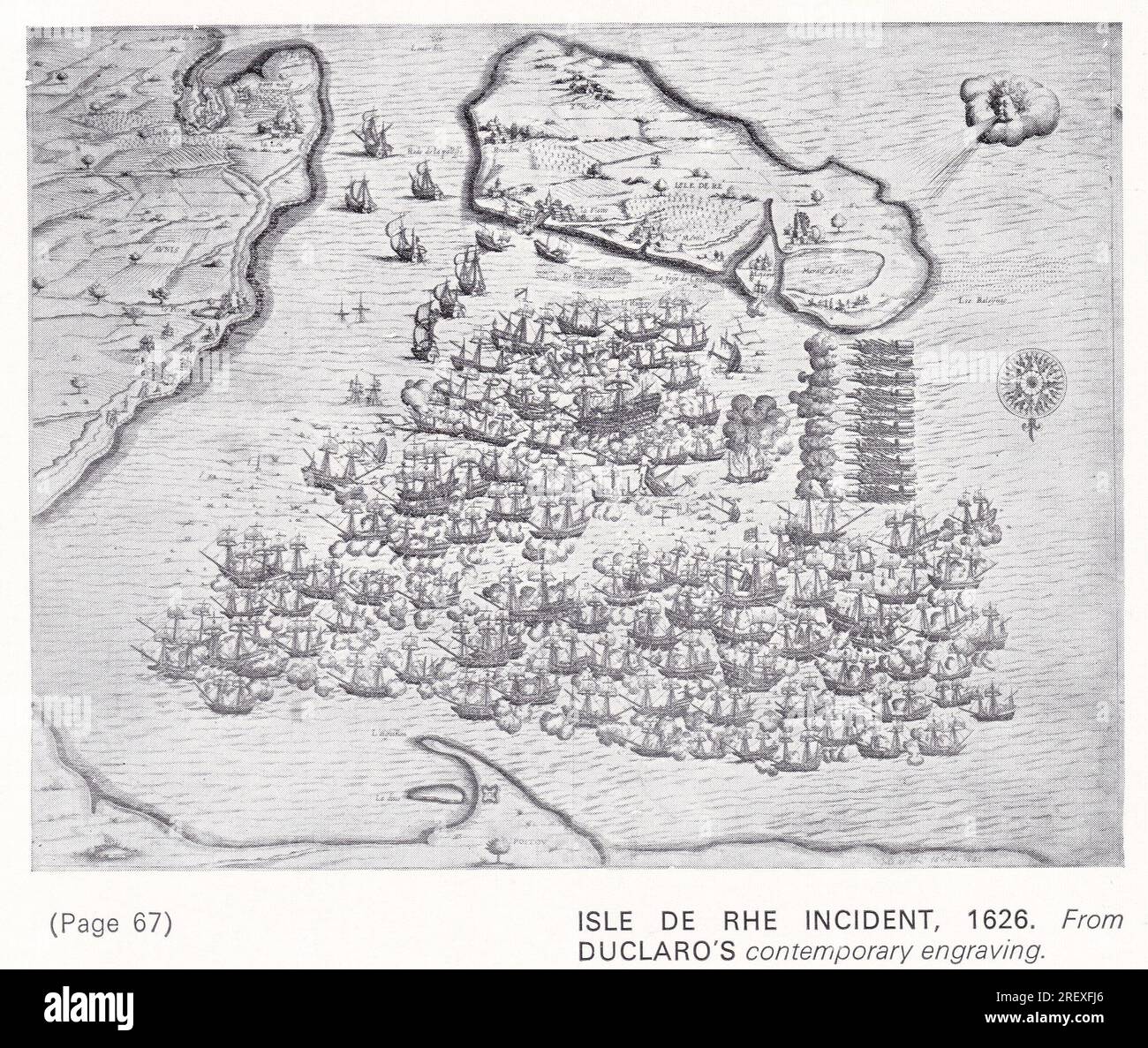 Isle De Rhe Zwischenfall 1626. Stockfoto