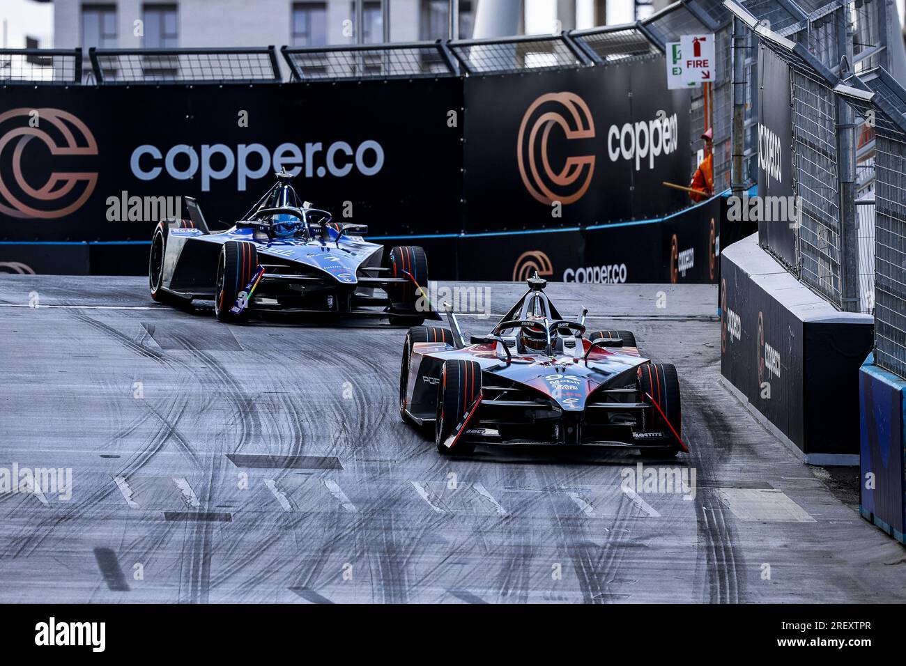 94 WEHRLEIN Pascal (ger), TAG HAUER Porsche Formula E Team, Porsche 99X Electric, Action während des 2023. Hankook London ePrix, 12. Tagung der ABB FIA Formel E World Championship 2022-23, auf der Excel London vom 29. Bis 30. Juli 2023 in London, Vereinigtes Königreich Stockfoto