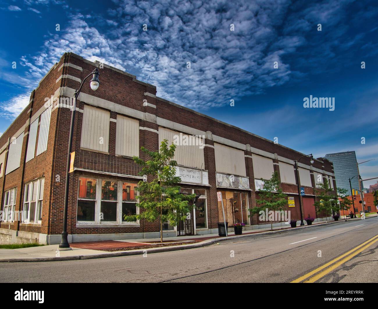 Verlassene Gebäude in der Nähe der Innenstadt von Toledo Oho USA 2023 Stockfoto