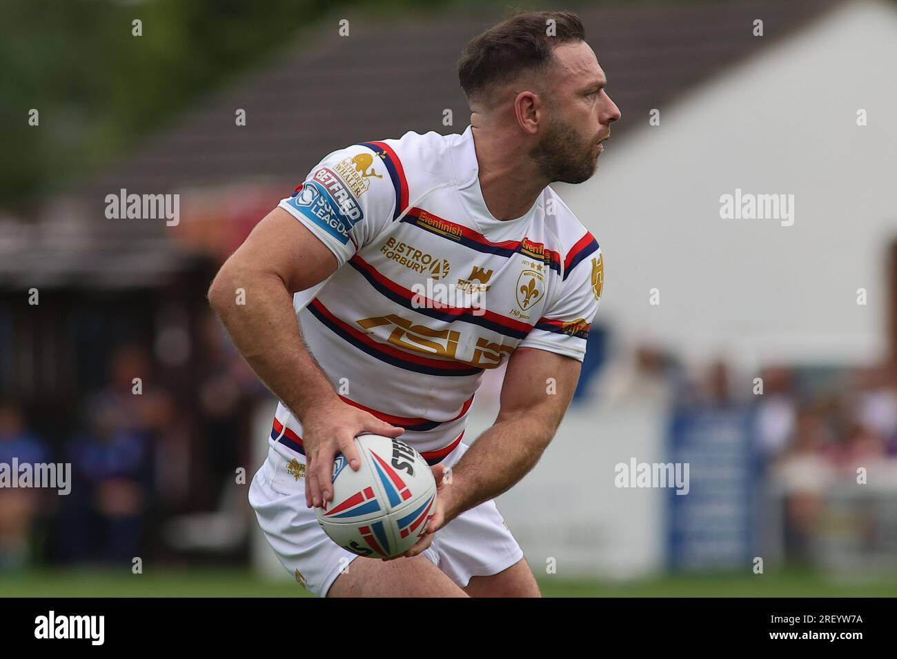 Wakefield, Großbritannien. 30. Juli 2023. Be Well Support Stadium, Wakefield, West Yorkshire, 30. Juli 2023. Betfred Super League Wakefield Trinity gegen Warrington Wolves Luke Gale von Wakefield Trinity Credit: Touchlinepics/Alamy Live News Stockfoto