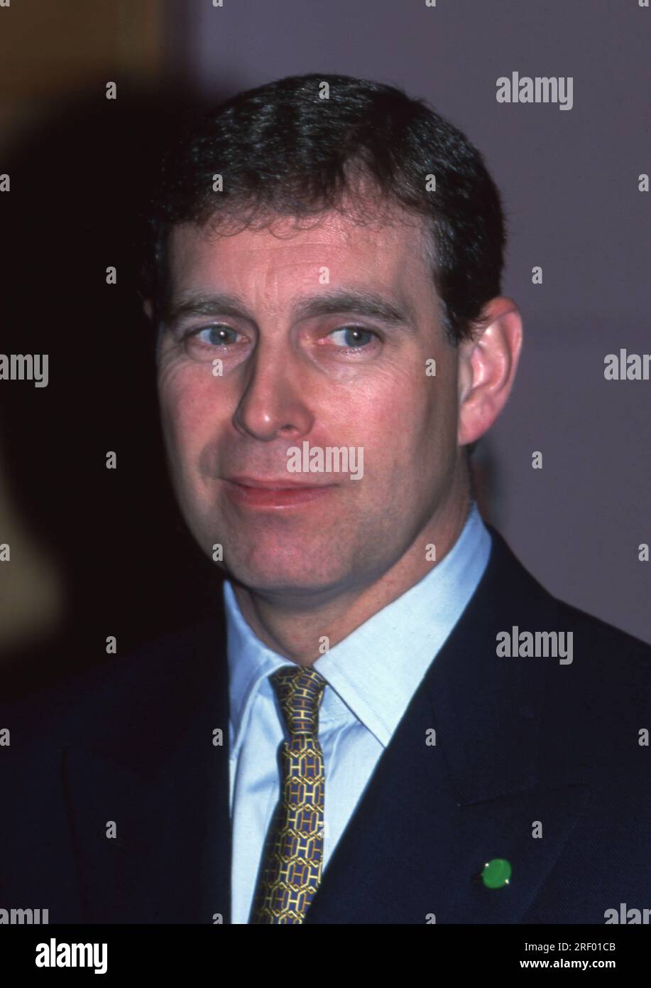 Prinz Andrew, Herzog von York in Salford, 18. Januar 2000 Foto vom Henshaw Archive Stockfoto