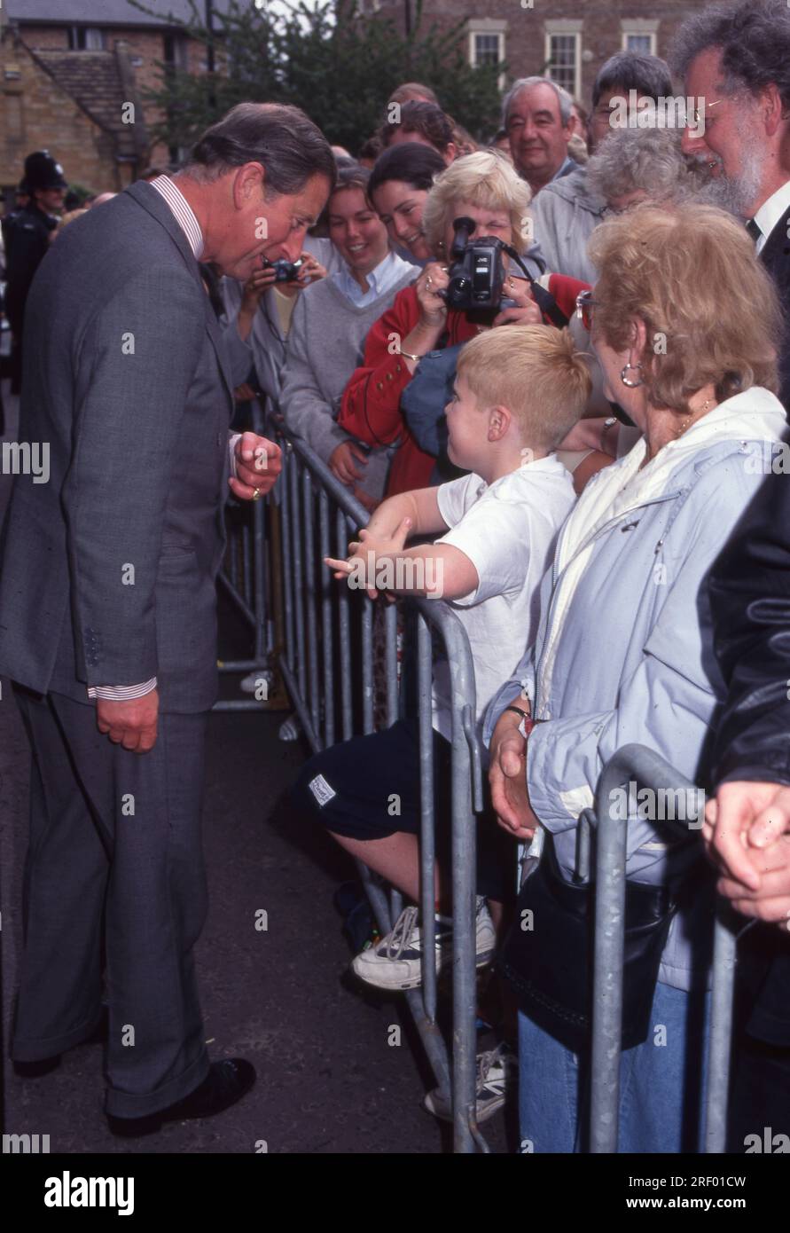 HRH Prince Charles an der Durham University 1996 Foto vom Henshaw Archive Stockfoto