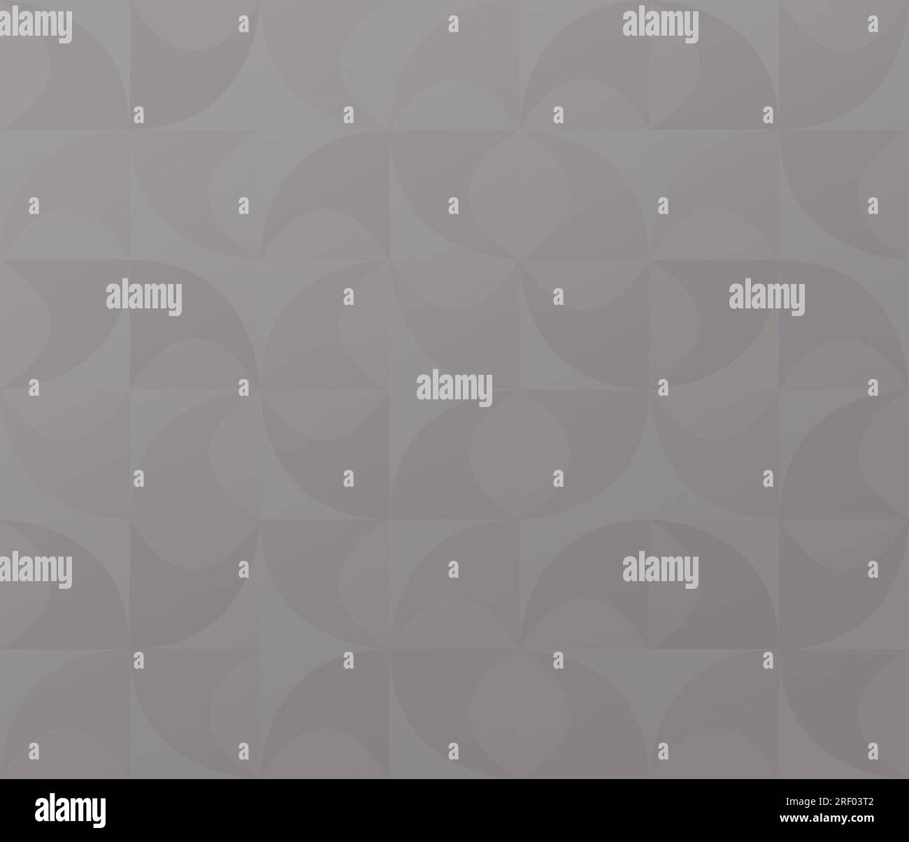 Abstrakter Hintergrund mit grauen geometrischen, gebogenen Formen auf hellgrau. Lebendiges Bauhaus-Retro-Muster, Kopierraum. Stockfoto
