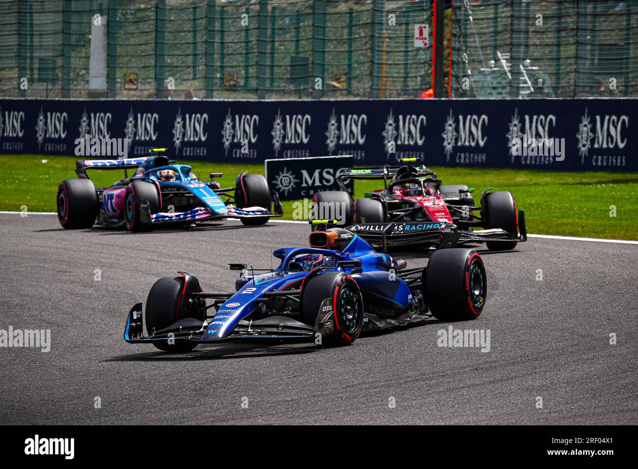 #02 Logan SarSergeant, (USA) Williams Mercedes während der belgischen GP, Spa-Francorchamps 27-30. Juli 2023 Formel 1 Weltmeisterschaft 2023. Stockfoto