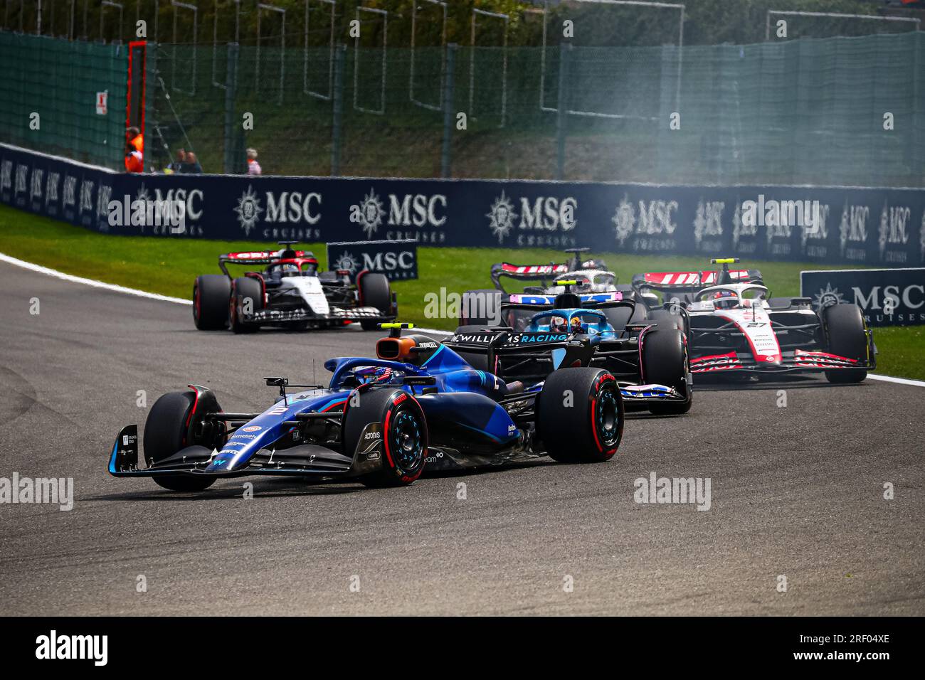 #02 Logan SarSergeant, (USA) Williams Mercedes während der belgischen GP, Spa-Francorchamps 27-30. Juli 2023 Formel 1 Weltmeisterschaft 2023. Stockfoto
