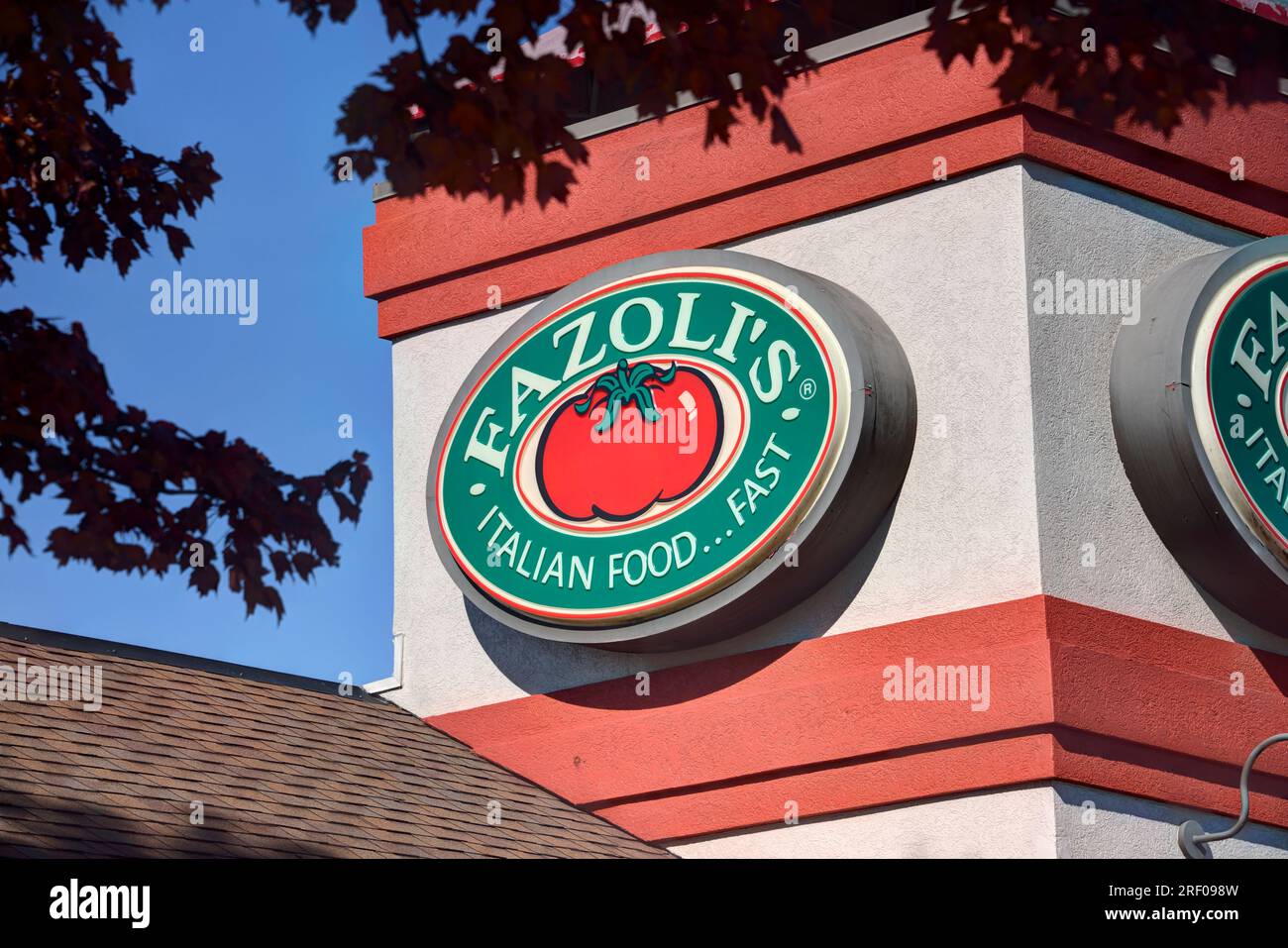 Springfield, Missouri - 4. November 2019: Fazoli's ist eine amerikanische Restaurantkette, die 1988 gegründet wurde. Stockfoto