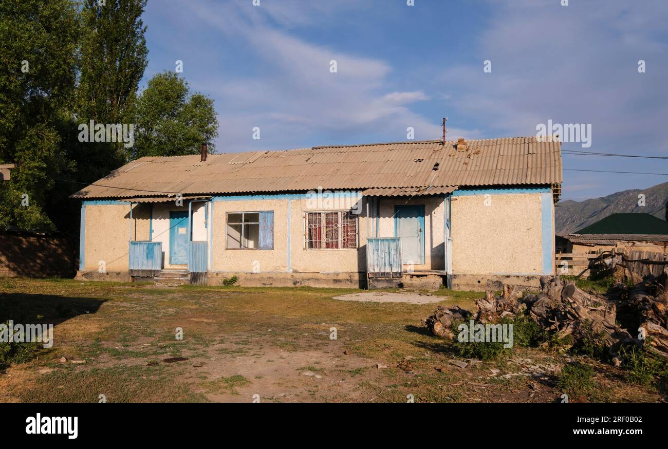 Kasachstan, Saty Village Farmer's House. Stockfoto