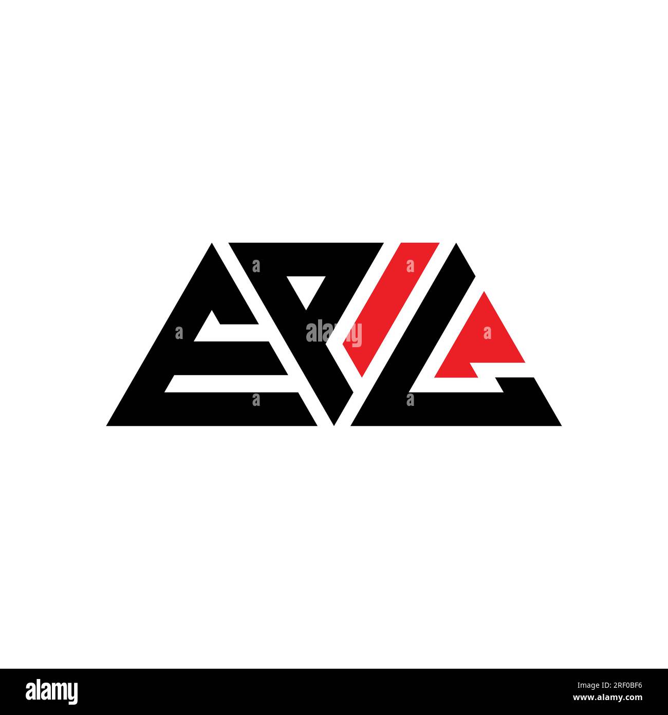 EPL-Logo mit Dreiecksbuchstaben und Dreiecksform. EPL-Dreieck-Logo-Monogramm. EPL-dreieckige Vektorvorlage mit roter Farbe. EPL Triangul Stock Vektor