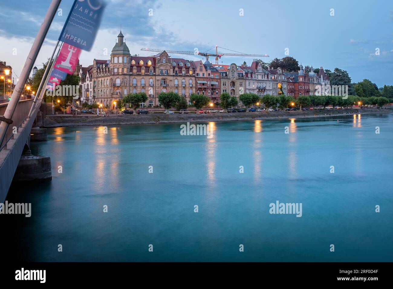 Gehobenes Apartment am Ufer des Bodensees, Konstanz, Deutschland Stockfoto