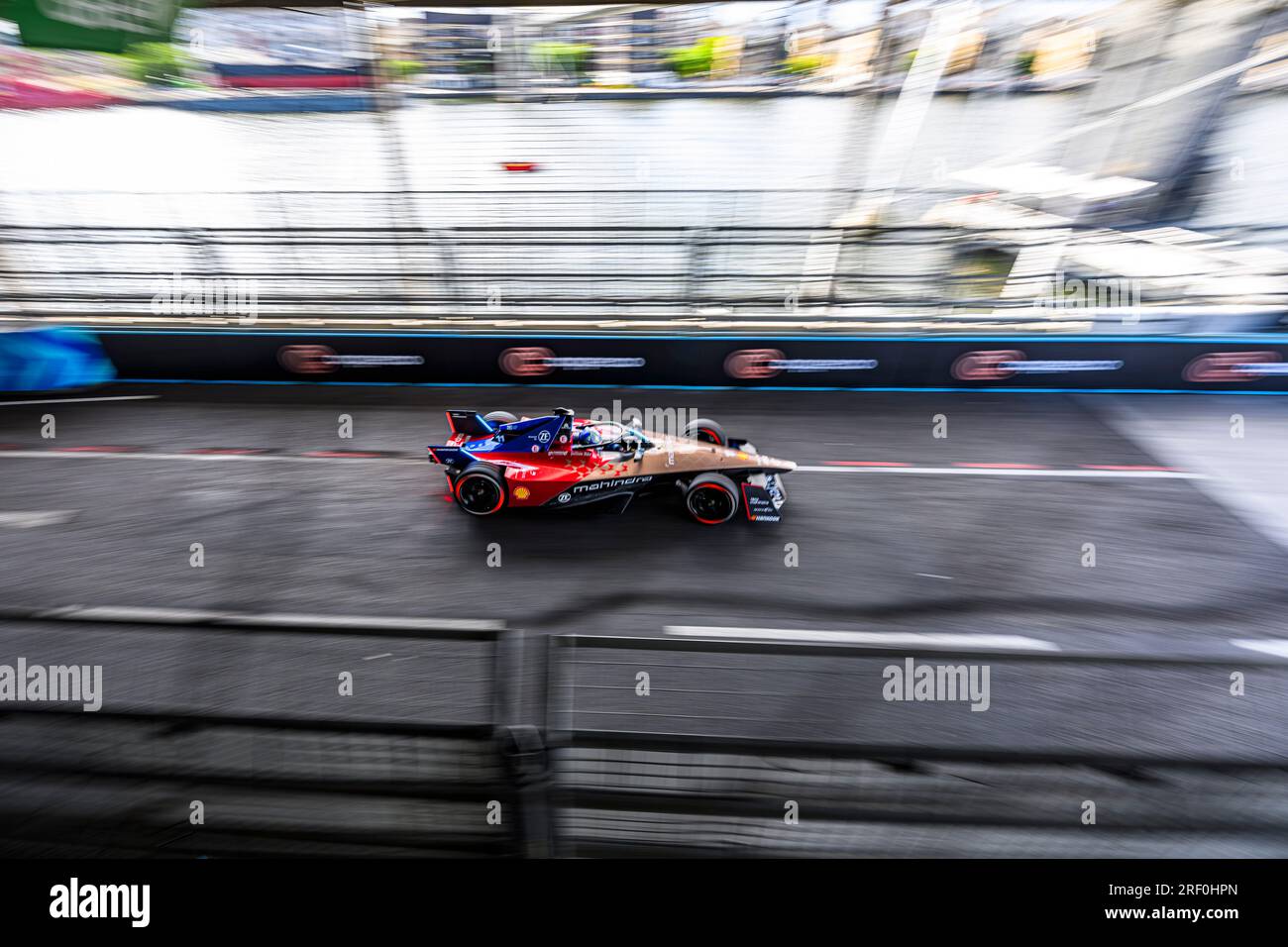 LONDON, VEREINIGTES KÖNIGREICH. 30. Juli 2023. Lucas Di Grassi - Mahindra Racing in der Sonntagsübung während des ABB FIA Formel E 2023 Hankook London E-Prix bei der Excel am Sonntag, den 30. Juli 2023 in LONDON, ENGLAND. Kredit: Taka G Wu/Alamy Live News Stockfoto