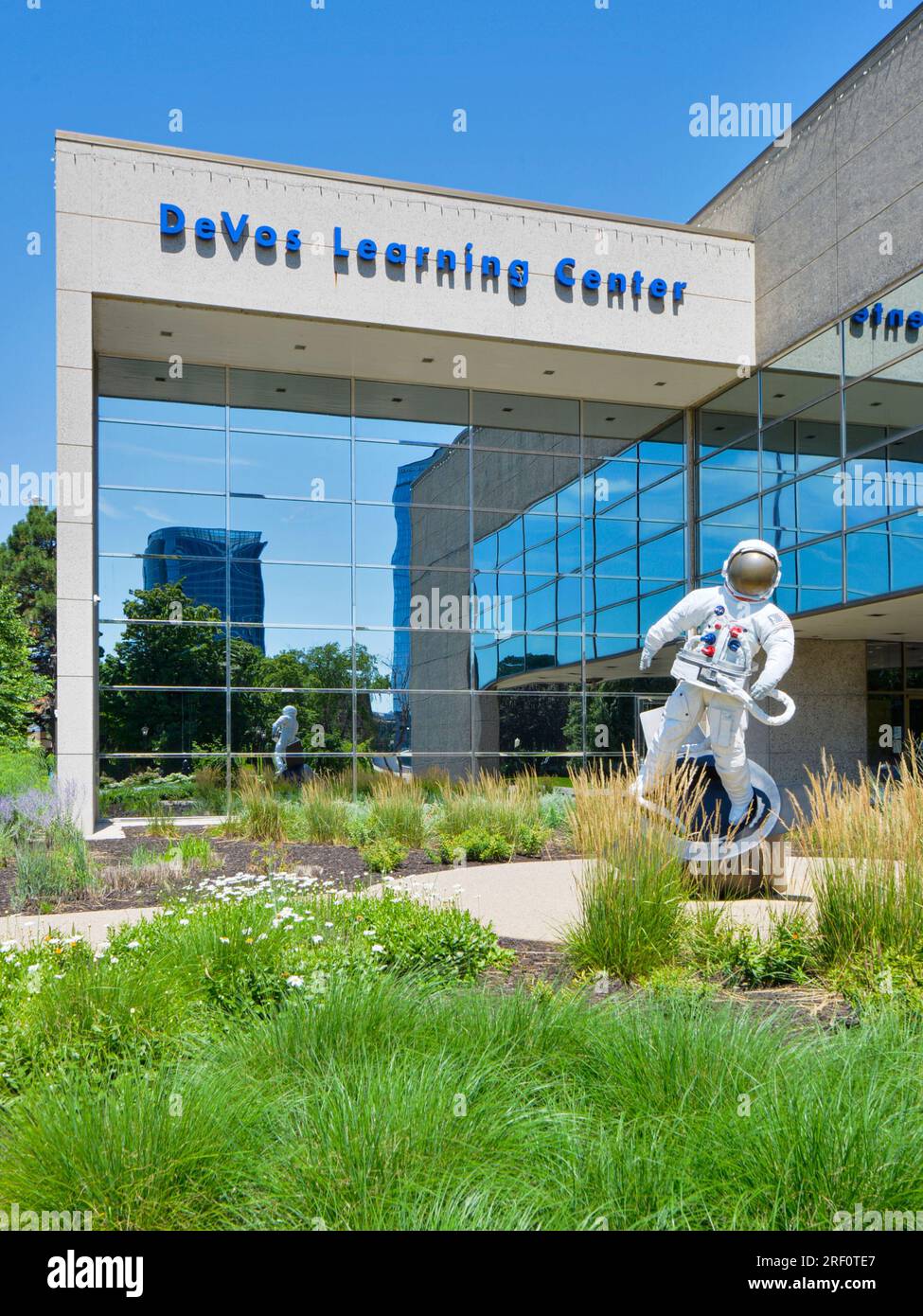 Devos Learning Center am Gerald R Ford Presidential Museum in Grand Rapids, Michigan Stockfoto