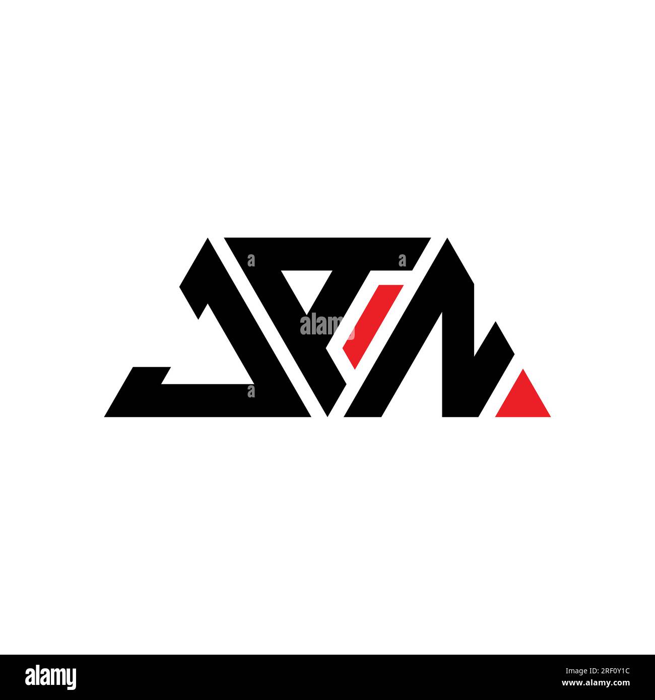JAN-Logo mit Dreiecksbuchstaben und Dreiecksform. JAN-Dreieck-Logo-Monogramm. JAN-Dreieck-Vektor-Logo-Vorlage mit roter Farbe. JAN Triangul Stock Vektor
