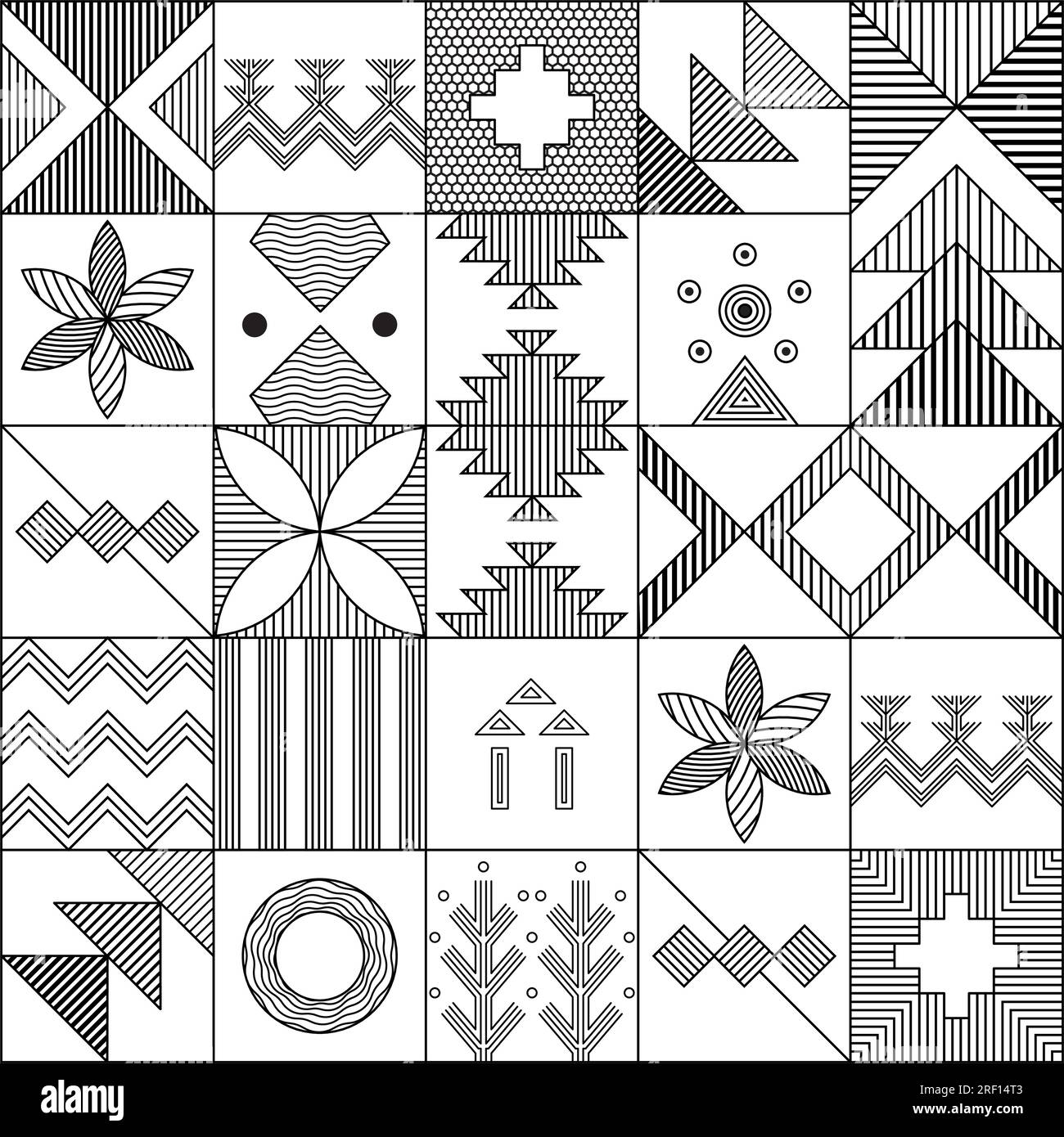 Saudi National Day Seamless Pattern Vector, September 23, Riad - Königreich Saudi-Arabien. Traditionelles Sadu-Motiv. Stock Vektor