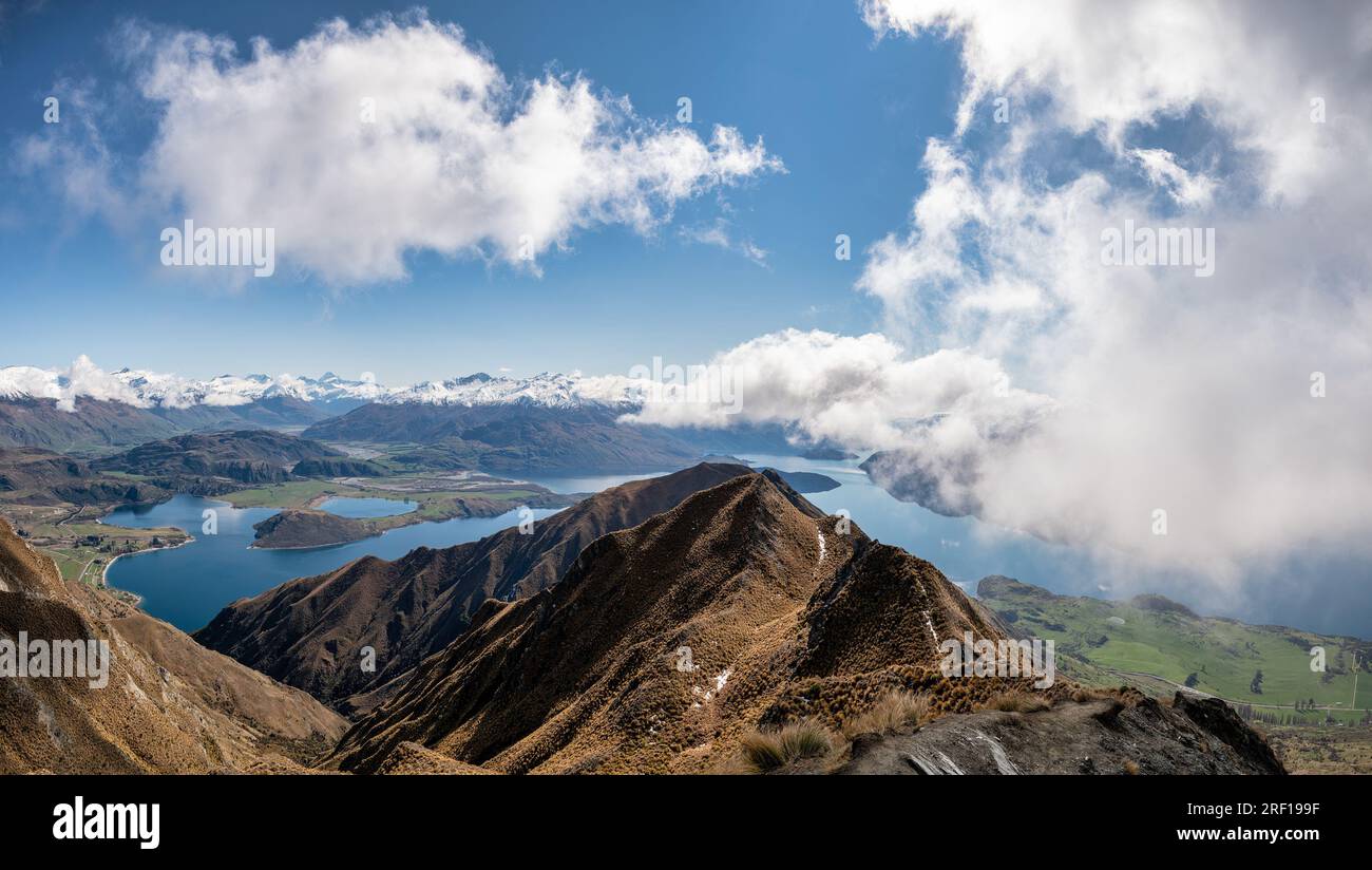 Roys Peak, Glendhu Bay, Lake Wanaka, Wandern, Wandern, Südliche alpen Stockfoto